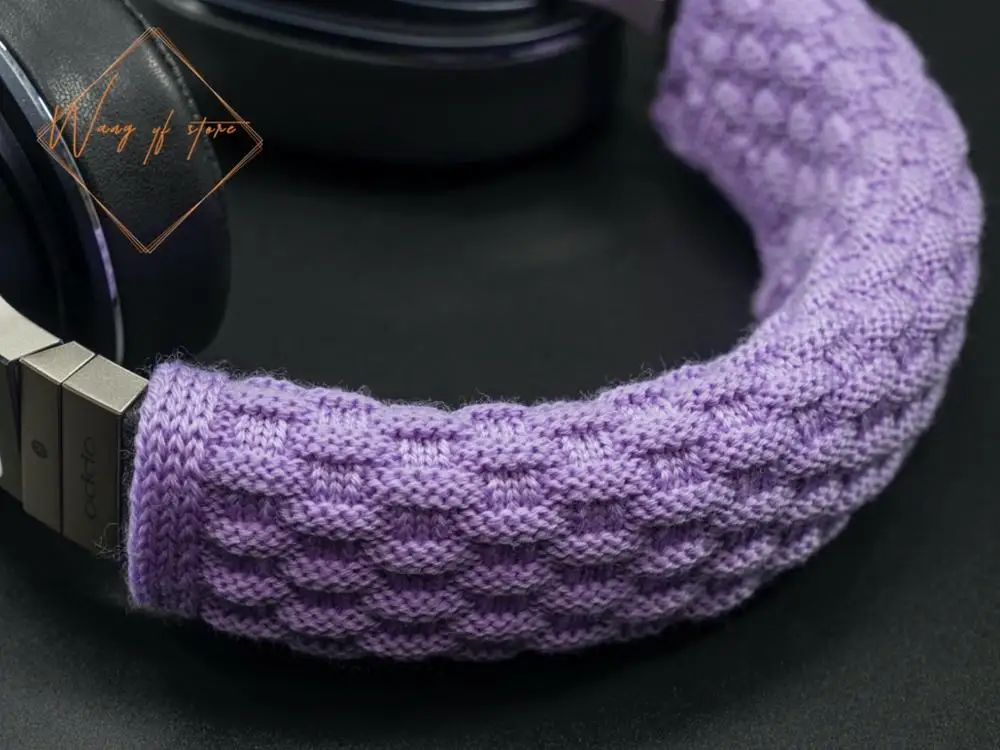 Pure Wool Hand made Headband Cushion Top Head Pads For On Ear Over Ear Headphone 10cm x 20cm Size