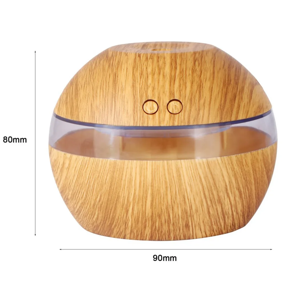 

Aroma Essential Oil Diffuser Mist Humidifier 300ml USB Cool Ultrasonic Aromatherapy Air Purifier with LED Light for Office Home