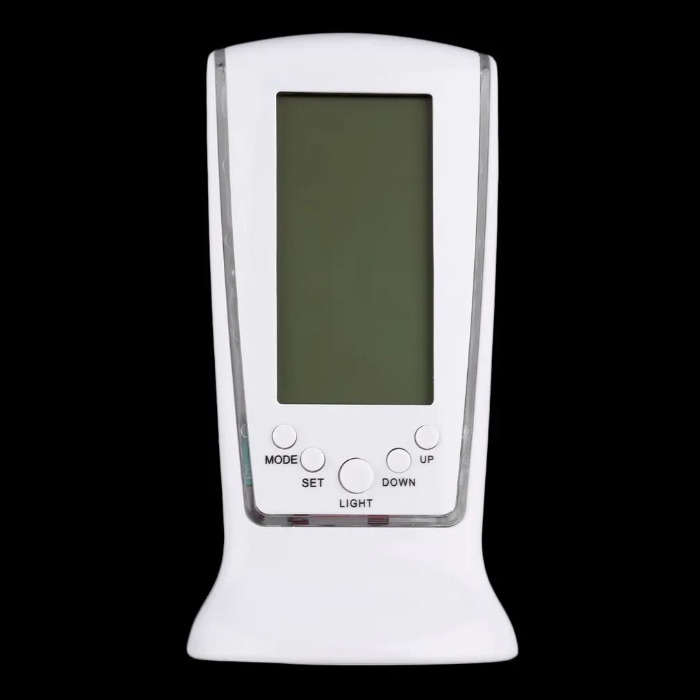 Hot Search Modern Square LCD Digital Alarm Clock Calender LED Display Battery Powered Sale | Дом и сад