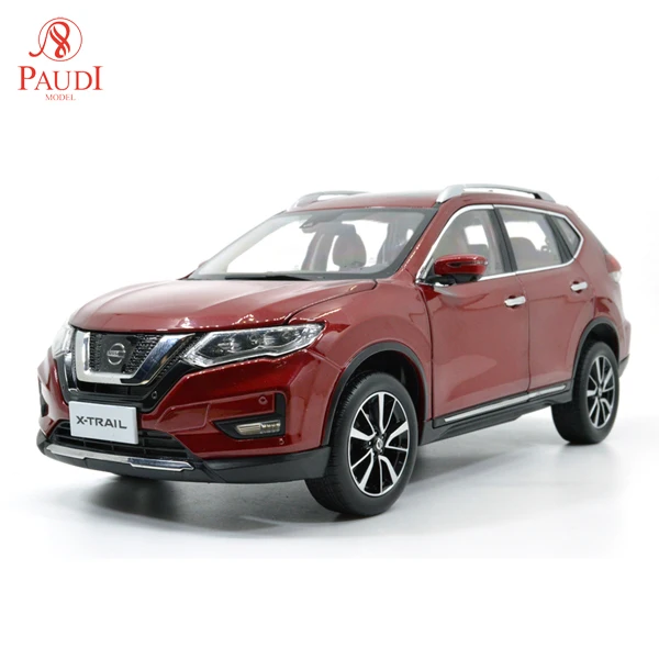 Paudi модель 1/18 1:18 Nissan Все новые X-TRAIL изгой литья под давлением модель автомобиля Игрушечная модель автомобиля открывающиеся двери мужской подарок - Цвет: X-TRAIL Red