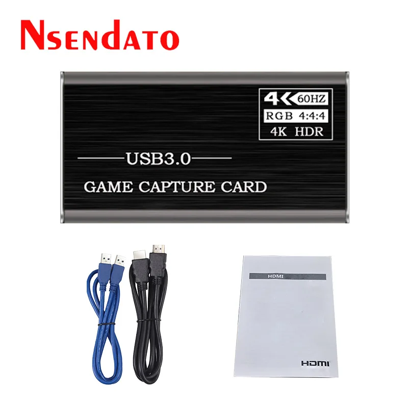 Карта видеозахвата USB3.0 HDMI 4K 60 Гц устройство для захвата видео с на USB 3 0 игр и