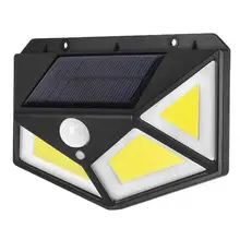 76 COB светодиодный светильник на солнечной батарее, четырехсторонний светильник ing с датчиком движения, уличный светильник, садовый светильник, настенный светильник
