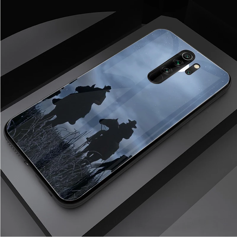 Trò Chơi Red Dead Redemption 2 Kính Cường Lực Điện Thoại Ốp Lưng Cho Redmi Note 5 6 7 8 9 Pro Note8T Note9S redmi8 9 Bao Vỏ phone cases for xiaomi Cases For Xiaomi