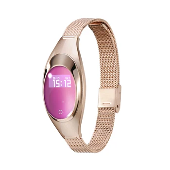 

Z18 Smart Bracelet Ms. Blood Pressure, Blood Oxygen Detection, Heart Rate Monitoring, Pedometer, Smart Wearable Bracelet (Gold)