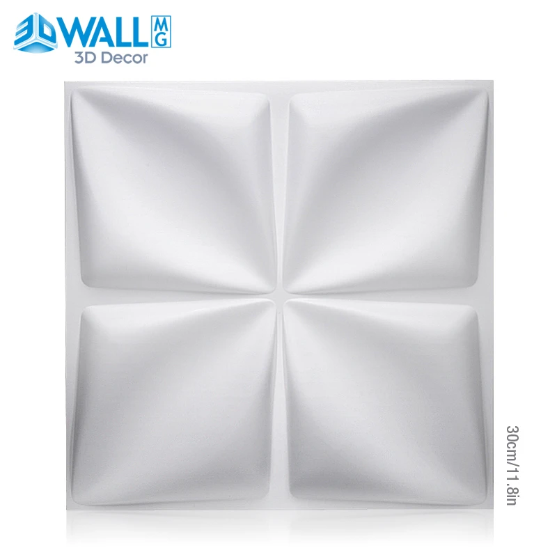 4 шт./лот 30x30 см растительное волокно 3D настенная панель 3D настенная наклейка геометрический Алмазный дизайн для интерьера дома декор стен Свадебная вечеринка