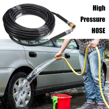 

5m Pressure Washer Hose 5800PSI 3/8 Quick Connect Outdoor Anti-resistance Repairing Parts for Sewer Drain Water Cleaning
