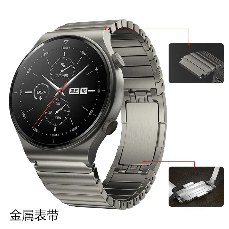 Official 1:1 Stainless Steel Watchband For Huawei watch GT 2 46mm/ GT2 Pro/GT 2e/Magic Metal strap Sport Bracelet 22MM Bracelet