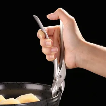 

New stainless steel anti-scalding clip steamed food clips take tray holder bowl anti-scalding clip