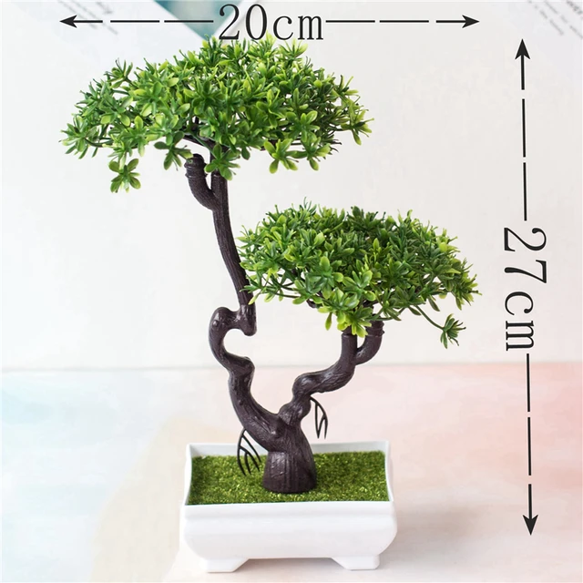 Artificial Plants Bonsai Small Tree Simulation Pot Plants Fake Flowers Table Potted Ornaments Home Decoration Hotel Garden Decor 3