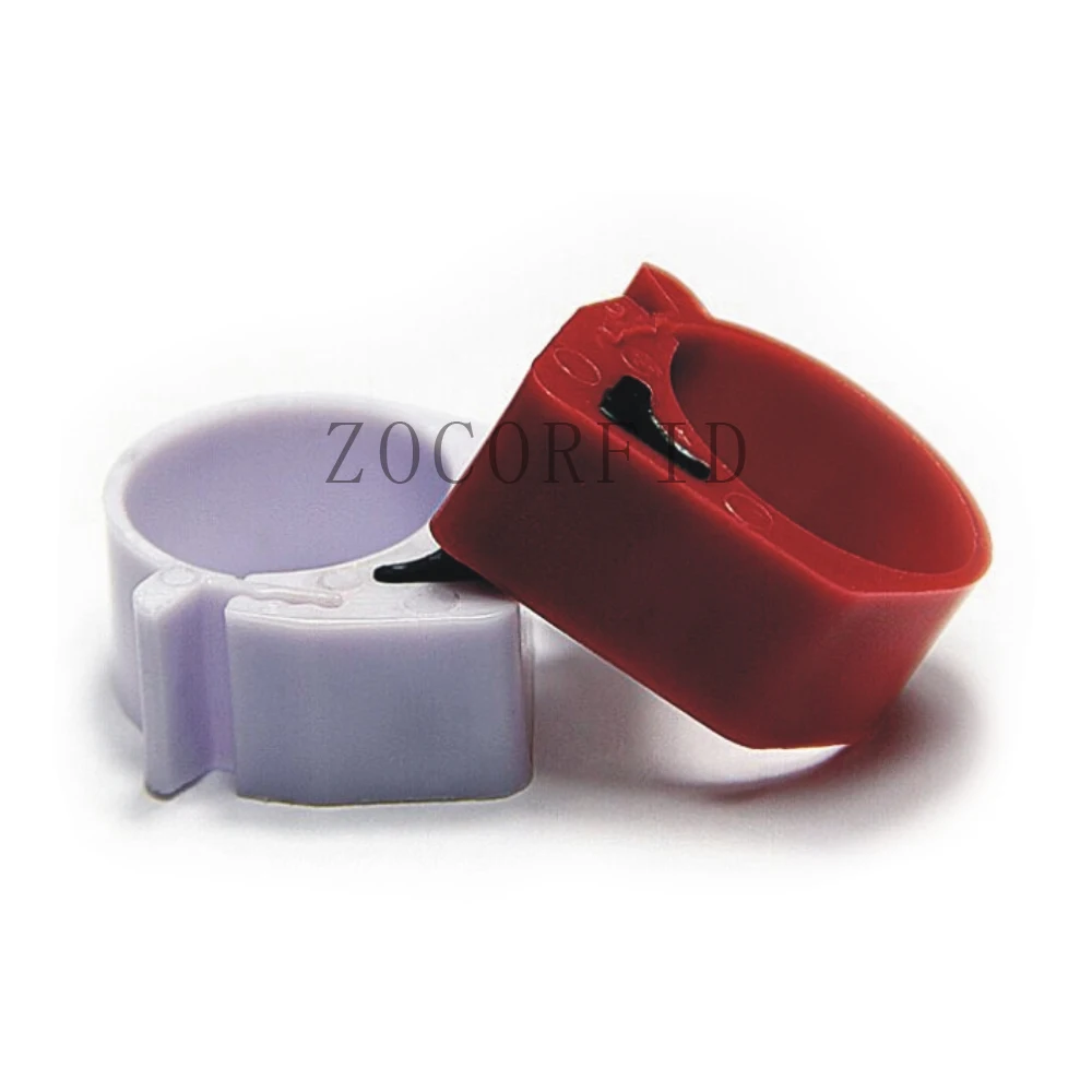 RFID tags stickers 125KHZ frequency TK4100/EM4100 chips Chicken, duck, pigeon foot ring Transponder RFID tags