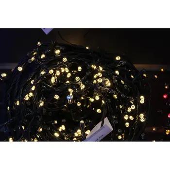 

Garland Strand Street for decoration 10 m, 32V, cord Green, 100 led white тёплых,соединяемая.IP44