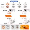 400/800pcs Snap Fasteners Kit Tool, Metal Snap Buttons Rings with Fastener Pliers Press Tool Kit for Clothing Sewing 10 Colors 4