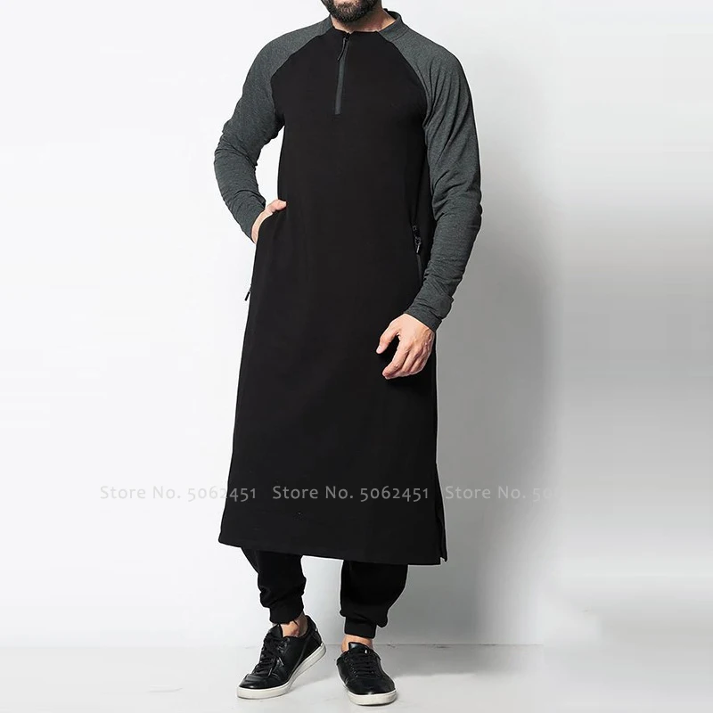 Средневековая Толстовка Арабский исламский одежда для мужчин Джабба ТОБ мусульманское платье Кафтан Дубай традиционная Пакистанская Саудовская Аравия халаты
