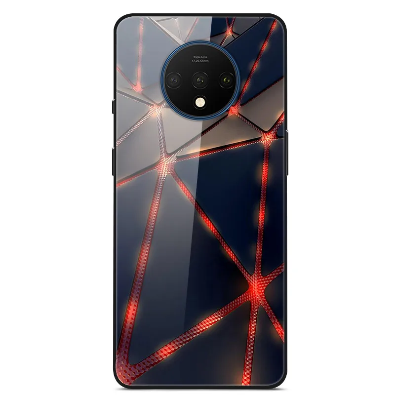 45 Чехол из закаленного стекла для Oneplus 7 T, чехол для Oneplus 7T One plus 7T 7 T, чехол для Oneplus7T - Цвет: 45