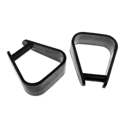 2 шт Дети Stirrups Конный Верховая езда снаряжение-черный 5,7X4,9 дюймов