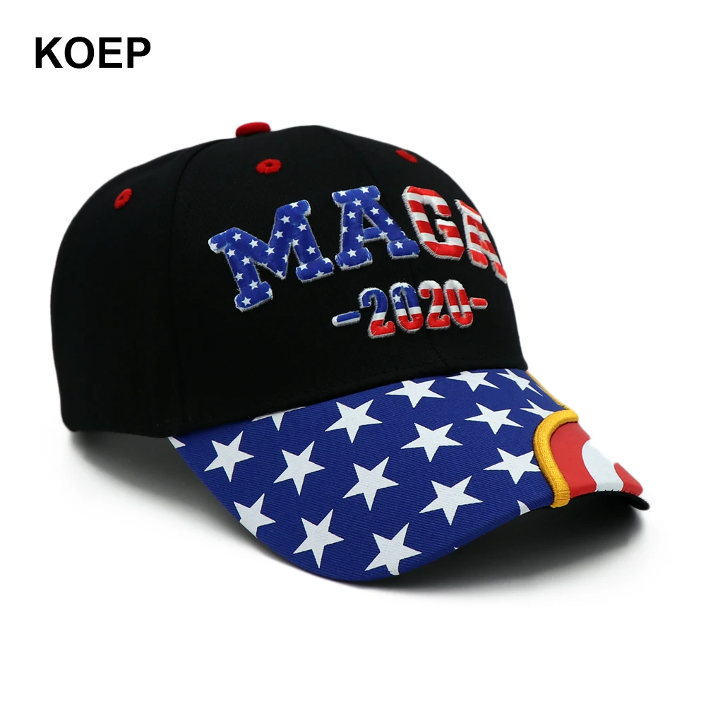 Дональд Трамп,, кепка, флаг США, MAGA, бейсболка, s, Make America Great agne, Snapback, шапка-президент, 3D вышивка, черная