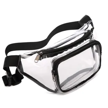 

Clear Fanny Pack for Women Men Waterproof Waist Bag Cute Harajuku Streetwear Purse Transparent Pouch Adjustable Hip Belt Bags #3