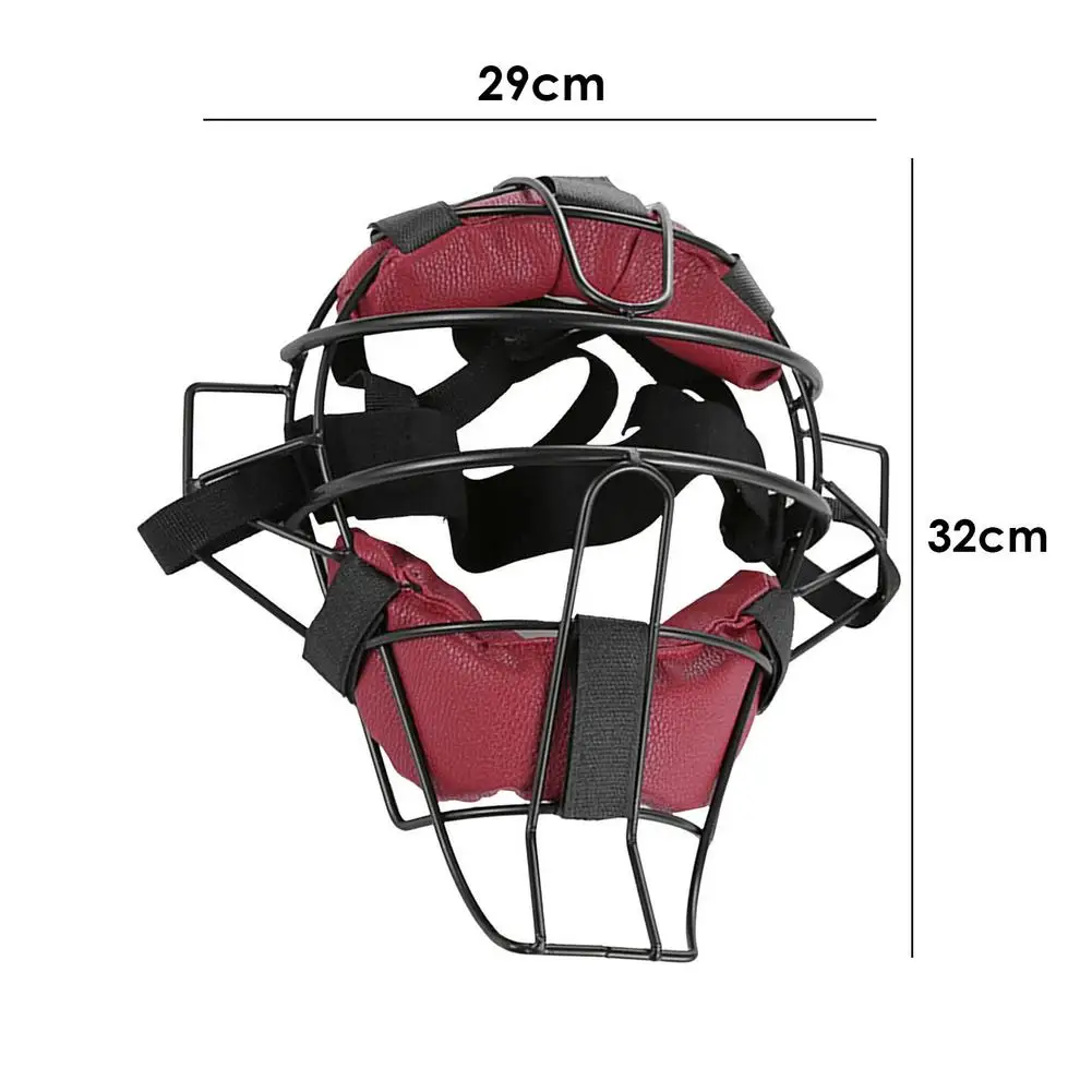Baseball Protective Helmet Softball Face Guard Adjustable Buckles Face Protector Cover With Cushion For Baseball Accessories