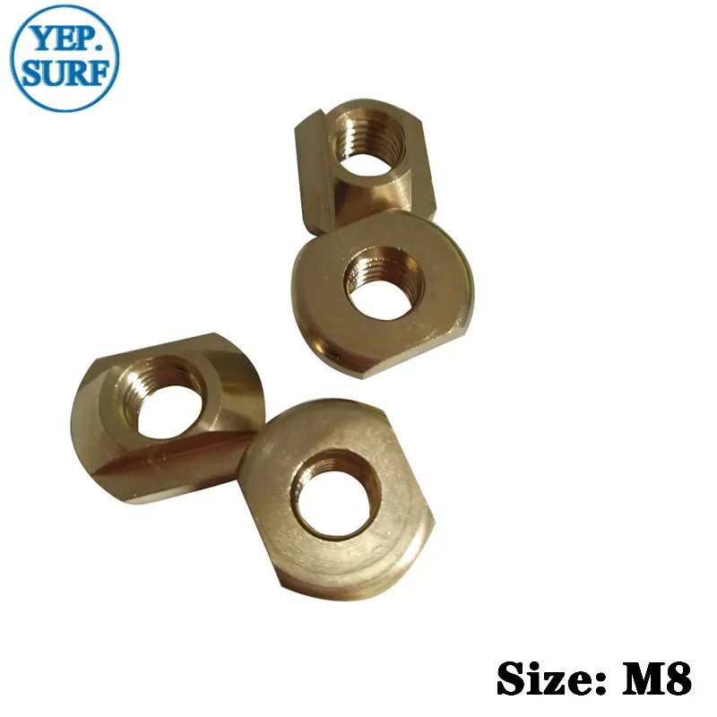 FoilMount 4pcs per set  Size M8/M6 Hydrofoil Mounting T-Nuts for All Hydrofoil Tracks Free Shipping