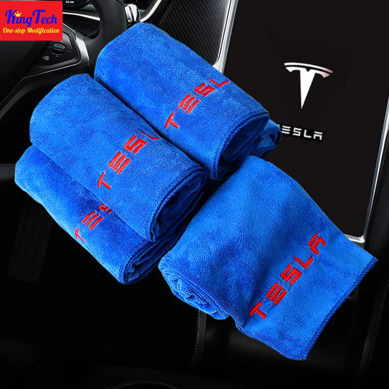 

Car Cleaning Microfiber Towel For Tesla Model 3 X S Soft Cloth Washing Quick Dry Home Cleaning Microfiber Towels Auto Accessorie