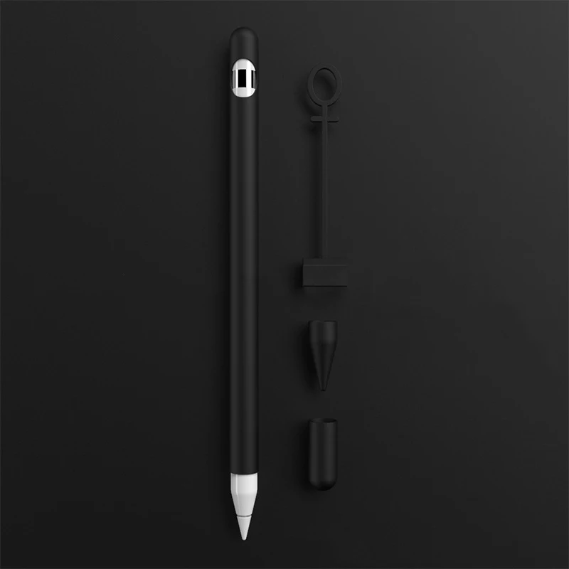 Мягкий силиконовый чехол для Apple Pencil, совместимый с iPad Tablet, стилус, защитный чехол, защита от потери