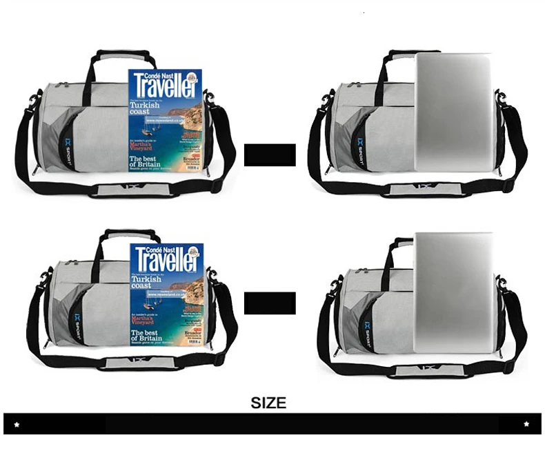 Waterproof Sport Bags Men Large Gym Bag Women Yoga Fitness Bag Outdoor Travel Luggage Hand Bag with Shoe Compartment 2019 (9)