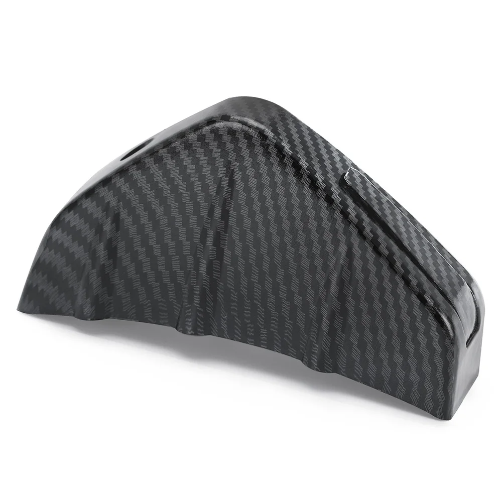 1Pcs/4Pcs Universal Car Carbon Fiber Pattern/Black Modified Shark Fin Rear Spoiler Car Rear Bumper Lip Diffuser Accessories
