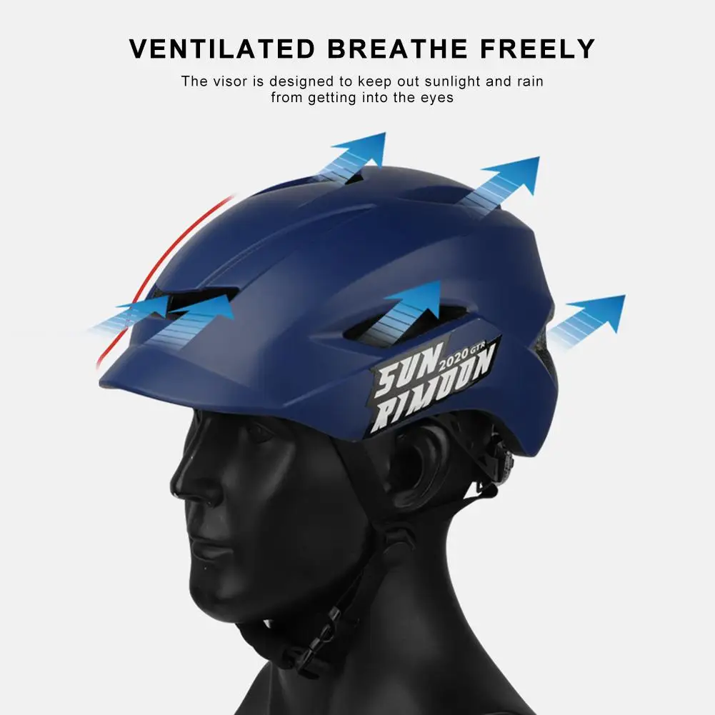 Bicycle Helmet With Tailight One-piece Integrally-molded Breathable Bike Helmet Shock Absorption EPS Foamed Cycling Helmet