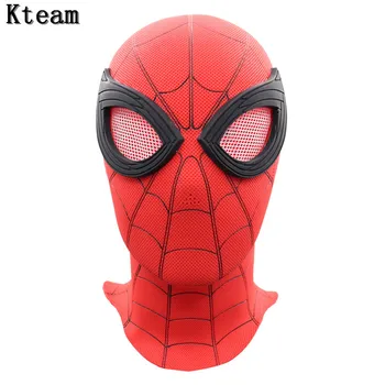 

Hot Movie Spider-Man Homecoming Spider Helmet Spiderman Far From Home Faceshell With Lenses For Cosplay Costume Mask Halloween