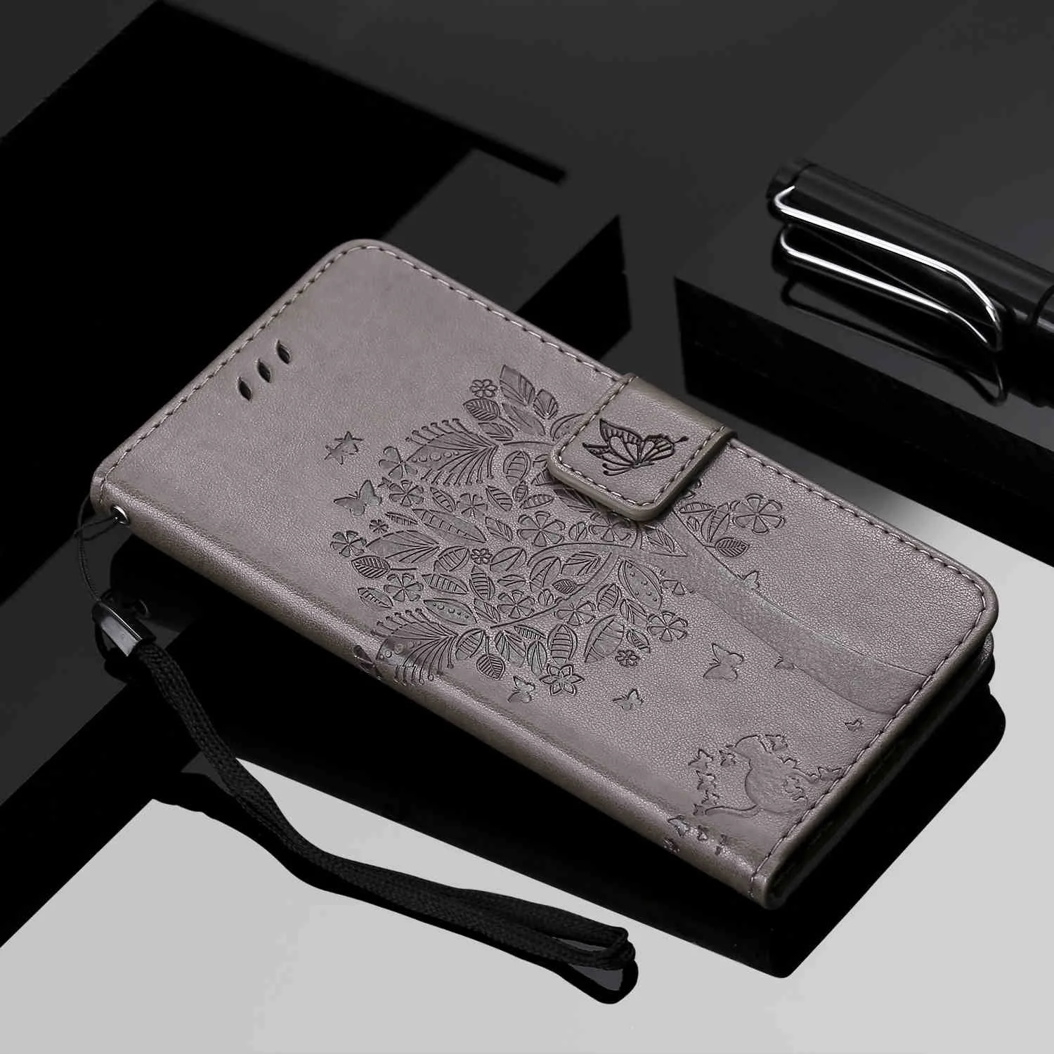 

Wallet Fashion Wallet PU Leather Stand Phone Case For Prestigio Muze D3 E3 PSP3530DUO Flip Luxury protect phone shell