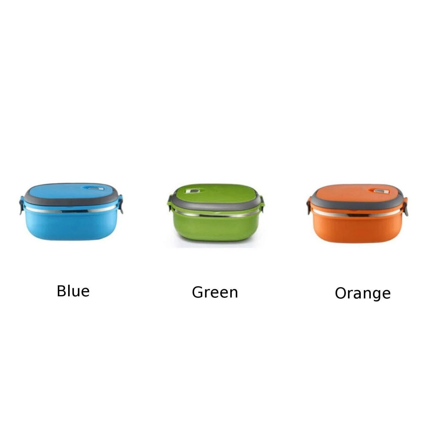 Нержавеющая сталь Термальность изолированный контейнер рисовый Обед Bento Еда ящик для хранения 1x