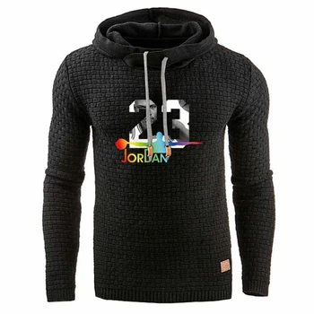 

Spring Autumn Men’s Hoodies High Quality Jacquard Sweatshirts Personality 23 Printed Long Sleeve Pullover Tops Men Hoody
