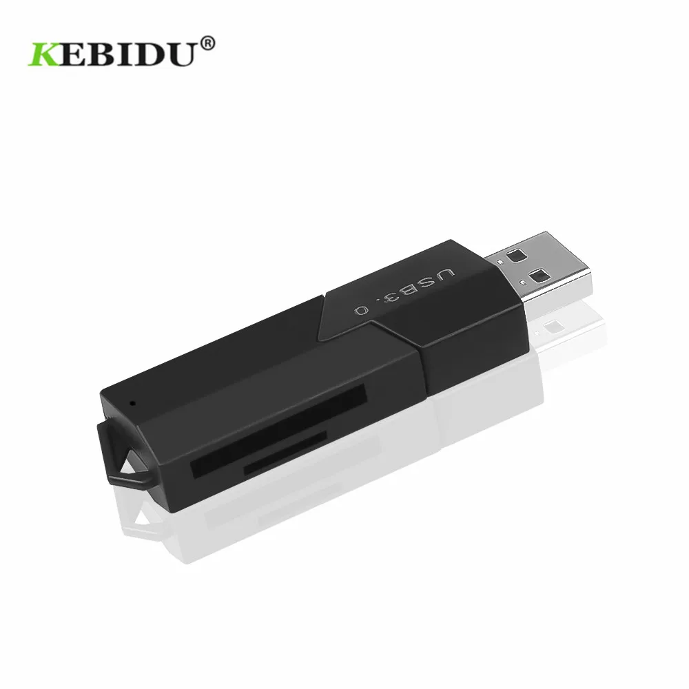 Многофункциональный считыватель смарт-карт KEBIDU Высокоскоростной USB 3,0 Micro SD SDXC T-Flash TF считыватель карт памяти Адаптер для компьютера ноутбука