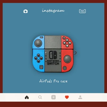 

3D brand game Boy cartoon silicone keychain Earphone Headset Accessories case For Apple Airpods pro Air pods 1/2 Bluetooth cover