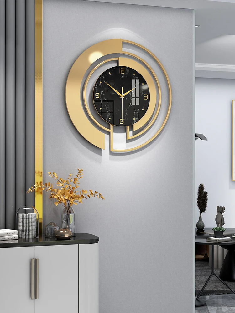 Modernlightluxurywallclockhomelivingroomfashiondecoration