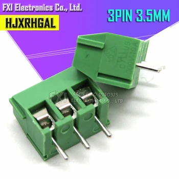 

20PCS KF350-3P 3.5mm KF350 3 Pin Green Connect Terminal Screw Terminal Connector Splice connector