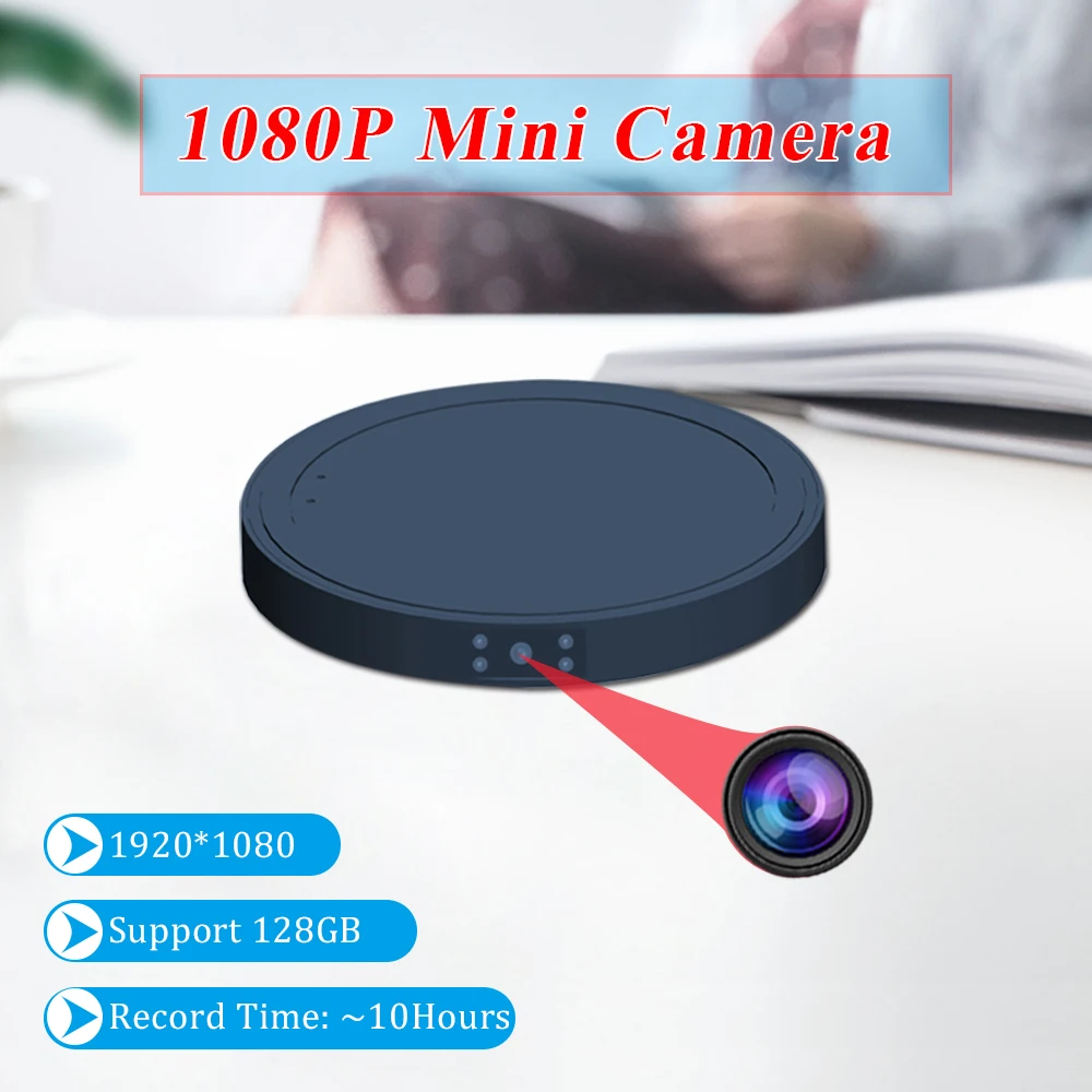 Мини-камера Espion HD 1080P с функцией ночного видения датчиком движения S-P-Y градусов |