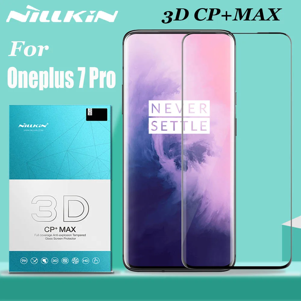 Pаспродажа Oneplus 7 Pro защита экрана из закаленного стекла Nillkin 3D CP + MAX защитное стекло с полным покрытием для One Plus 7 Pro