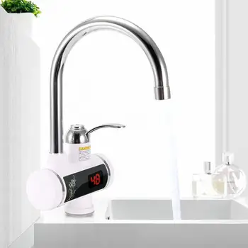 

3000W Temperature Display Instant Hot Water Tap Tankless Electric Faucet 220V Instant Hot Faucet Water Heater Water Heating