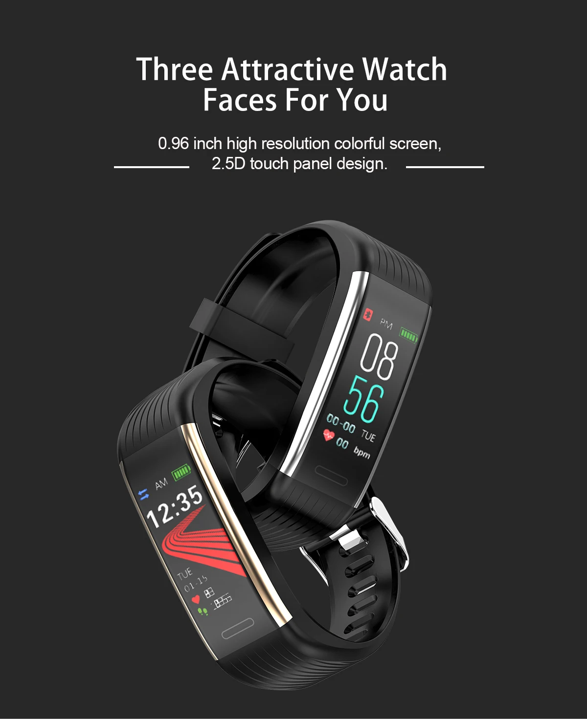 R1 смарт-браслет для мужчин водонепроницаемые спортивные часы 3 фитнес-трекер пульсометр кровяное давление для женщин для HuaWei XiaoMi IOS Phone