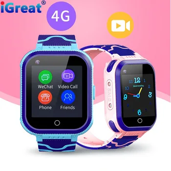

iGreat T3 4G Kids Smart Watch GPS Wifi Position IP67 waterproof Camera SOS Video Call Tracker Children Smartwatch VS A36E Y95