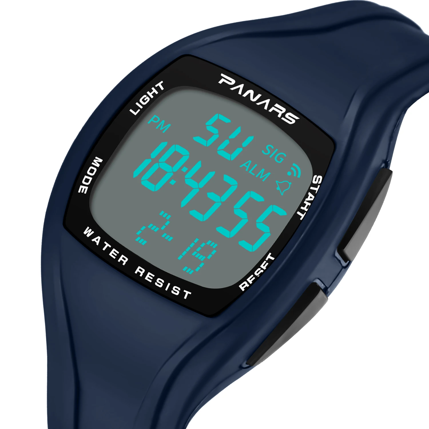 SYNOKE спортивные мужские цифровые часы водонепроницаемый двойной светодиодный часы Мужские Цифровые часы ударопрочный дата и будильник на неделю таймер часы - Цвет: Blue