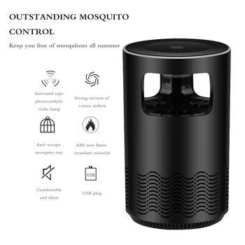 

Electric Mosquito Killer Lamp Radiationless Mosquito Killer Photocatalysis Mute Home LED Bug Zapper Insect Trap Anti Mosquito