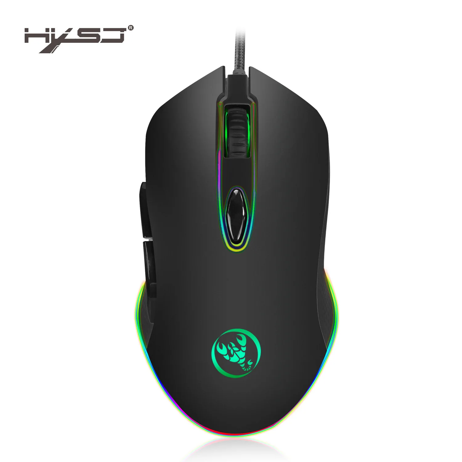 S500 макропрограммирование игровая мышь RGB Освещение проводная мышь esports 4800 точек/дюйм регулируемая