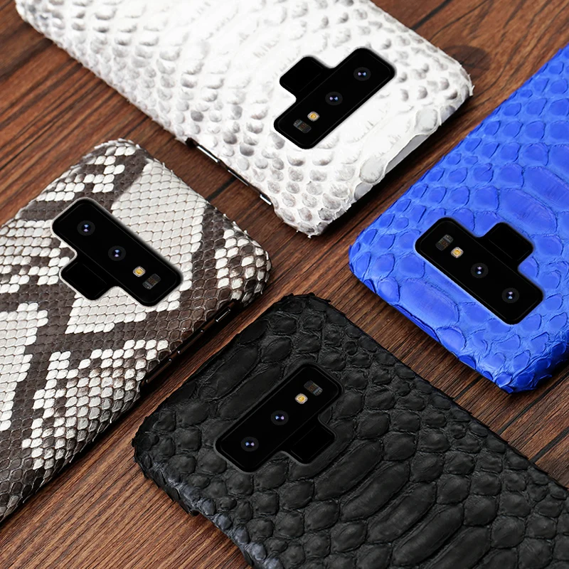 Чехол для телефона Samsung Galaxy S6 S7edge S8 S9 S10 Plus A30 A50 A70 чехол из кожи питона Note 8 9 10 A5 A7 A8
