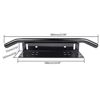 

Universal Bull Bar Front Bumper License Light Mount Bracket SUV Lamp Holder
