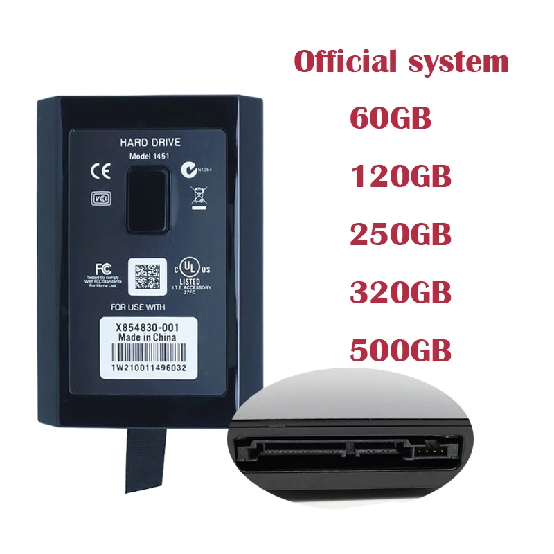 Жесткий диск 320 Гб 250 ГБ 60 120 500 для Xbox 360 тонкий игровой контроллер внутренний