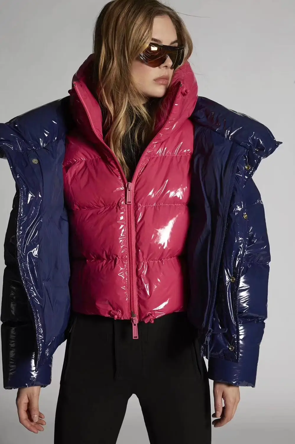 Роскошный пуховик итальянского дизайна Высококачественная парка подиумная