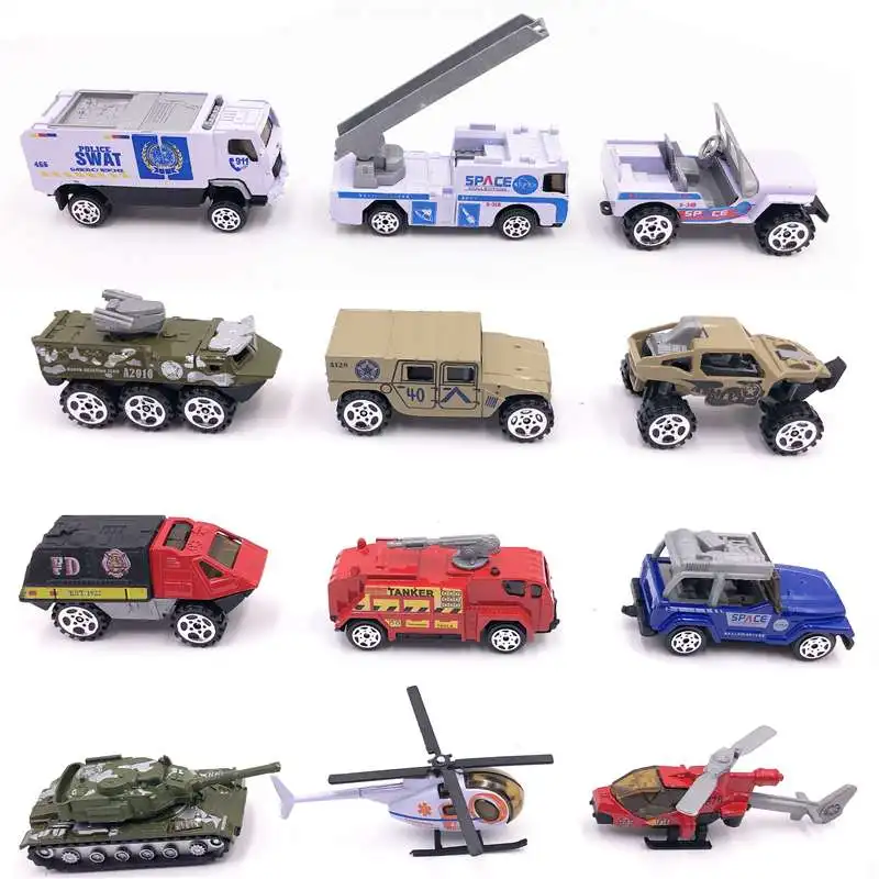1:64 сплав город пожарная машина костюм армейский игрушечный автомобиль 7-9 см