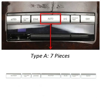 

Silver Car ABS Button Cover For Mercedes Benz E Class W212 09-15 7PCS Vent Sequins Accessory